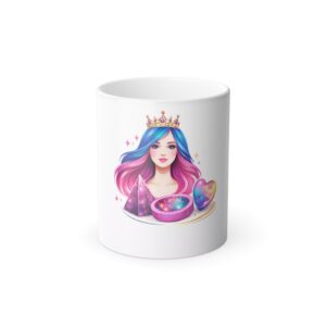 Galaxy Princess Color Morphing Mug — 11oz Heat-Activated Magic Mug