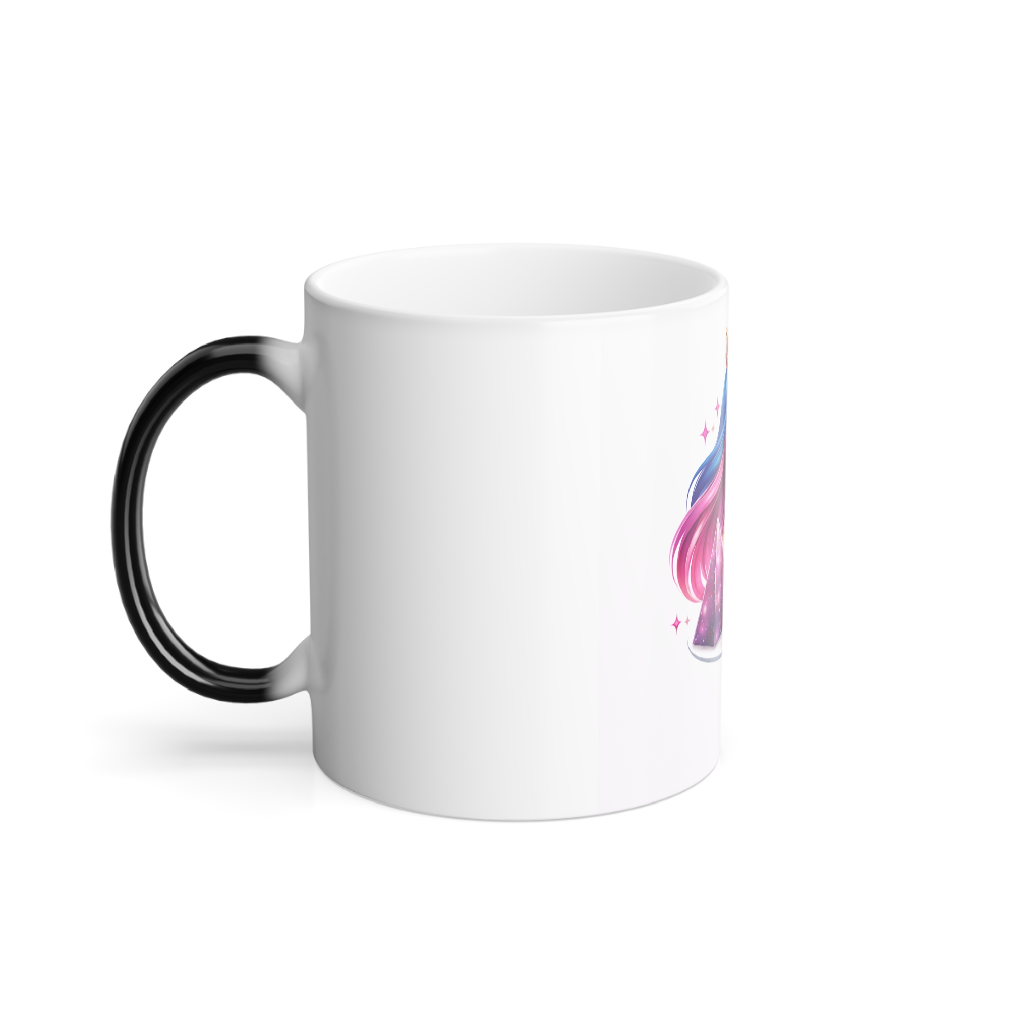 Galaxy Princess Color Morphing Mug — 11oz Heat-Activated Magic Mug - Image 3